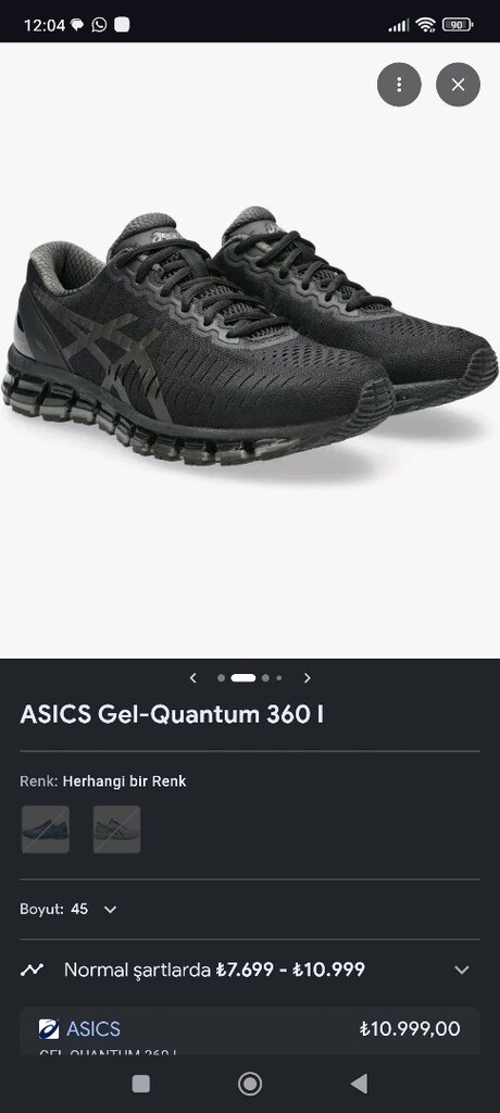 asics gel quantum 360i 44 numara - 6