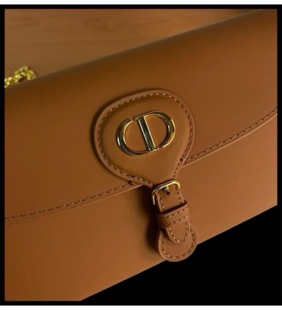 Dior Taba Deri Zincirli Omuz Çantası - 3