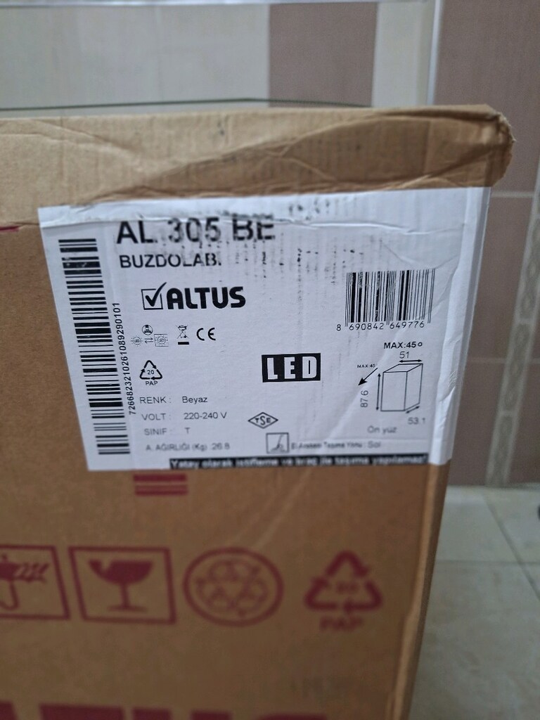 Altus Mini buzdolabı 90lt (Sıfır 2yil garantili) - 2