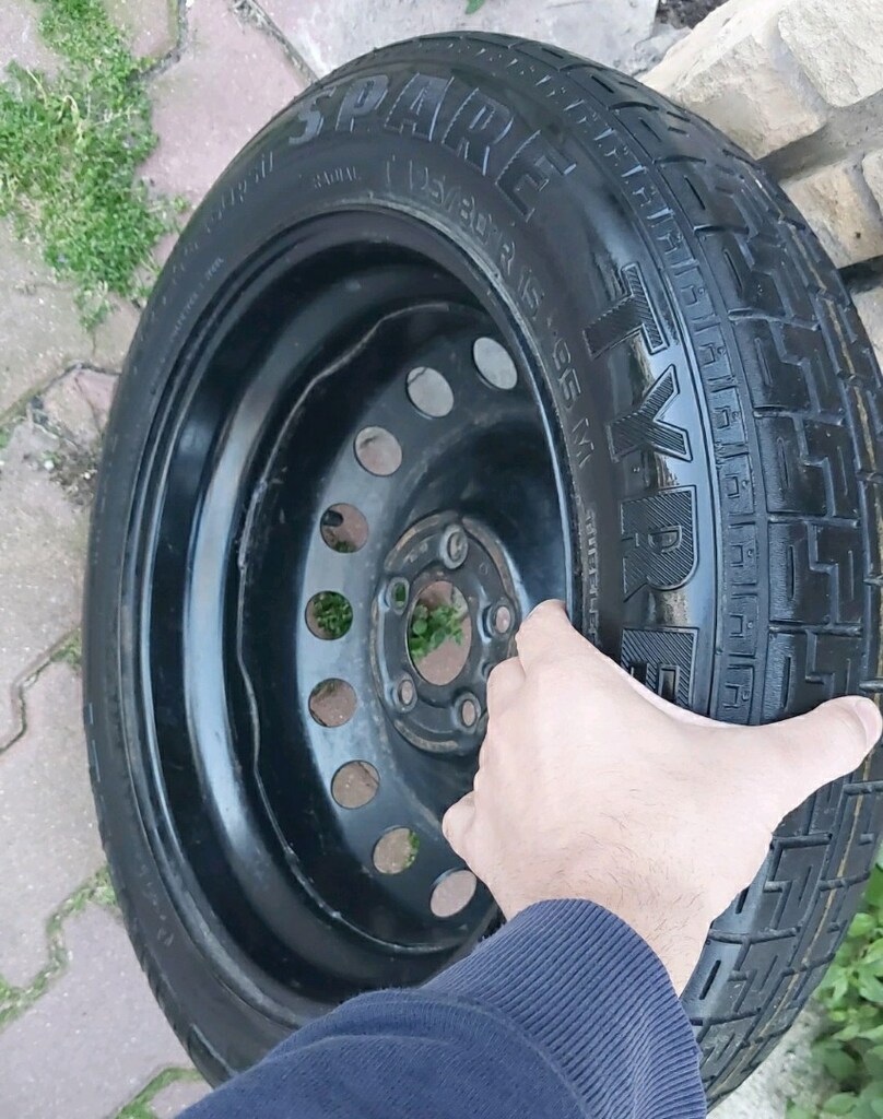 orjinal Fiat egea 5X98 15 inç stepne 125 80 15 kriko takimi set - 3