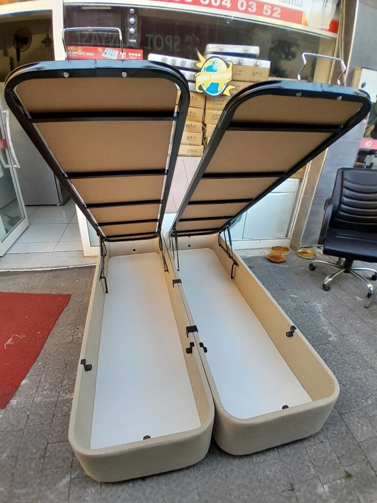 sıfır ayarında Çift kişilik Baza yatak başlık 120x200 görüldüğü gibi - 6
