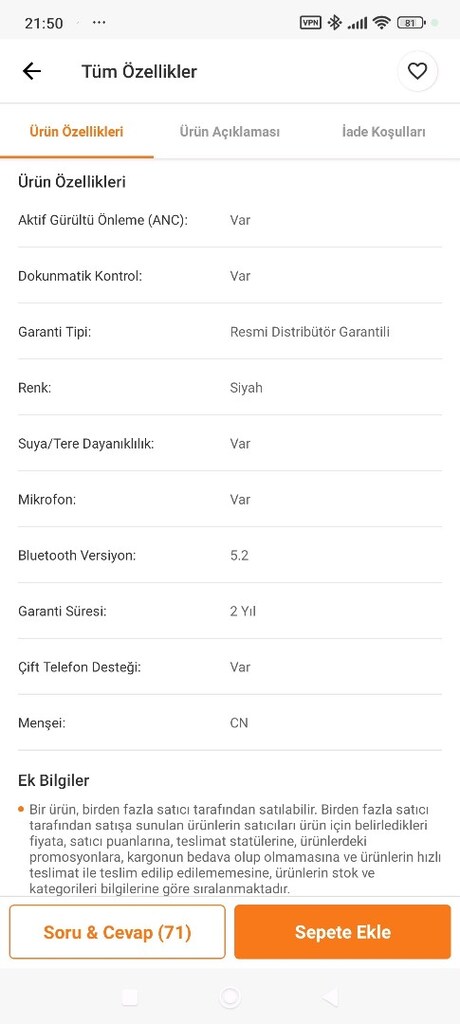 kulaklık dil ceviren sıfır garantili - 7