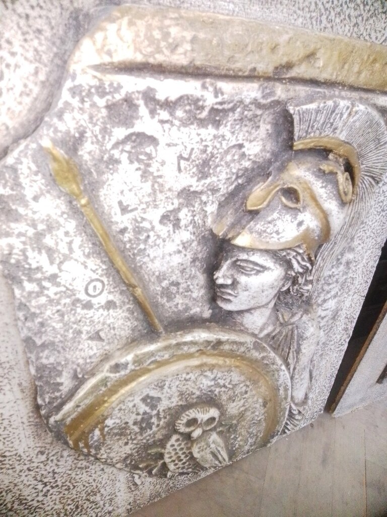 Antik Yunan Athena ve Spartalı Rölyef - 3'lü Set - 4