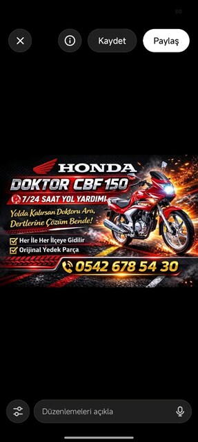 7/24 Mobil servis Honda CBF 150