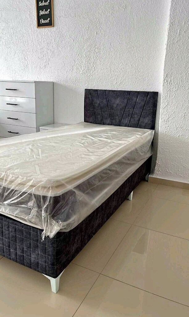 Sıfır 3 Kapılı Bohem Dolap + Tek Kişilik Baza + Yatak + Başlık - 9