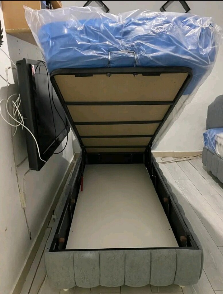 90/190 cm'lik baza Başlık yatak takım sandıklı baza - 4