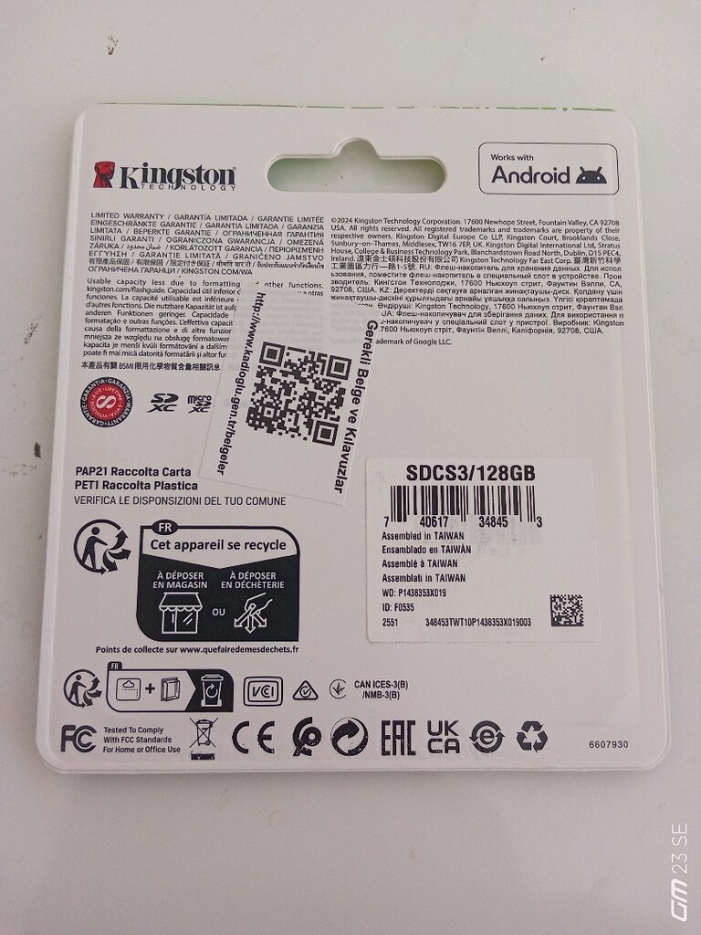 Kingston 128GB A1 V10 U1 150MB/s Micro SD Hafıza Kartı Kamera uyumlu - 3