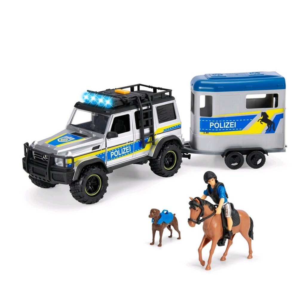 Dickie 203717007038 Police Horse Trailer -Orjinal üründür. - 3