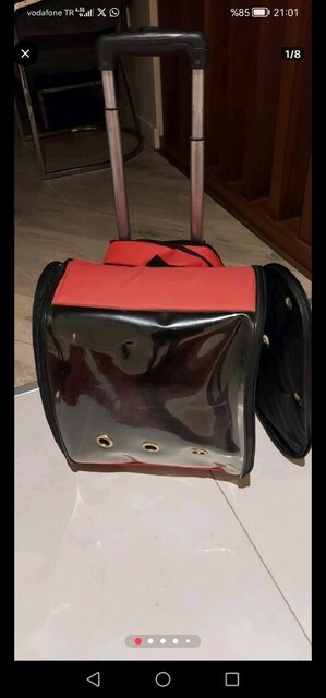 ÇEKÇEKLİ KEDİ KÖPEK TAŞIMA ÇANTASI