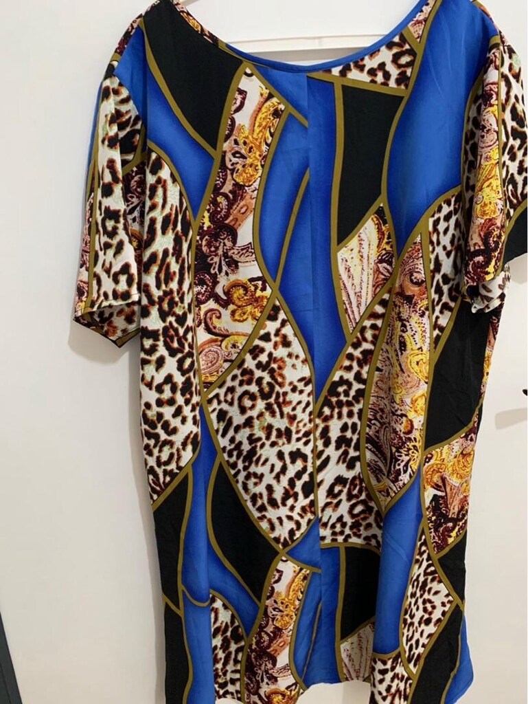 Shein 2XL-3XL uyumlu leopar elbise - 7