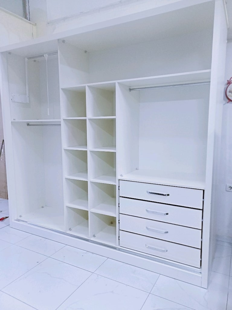 sıfır özel yapım full mdf gardrop yüklük nakliye kurulum dahil - 7