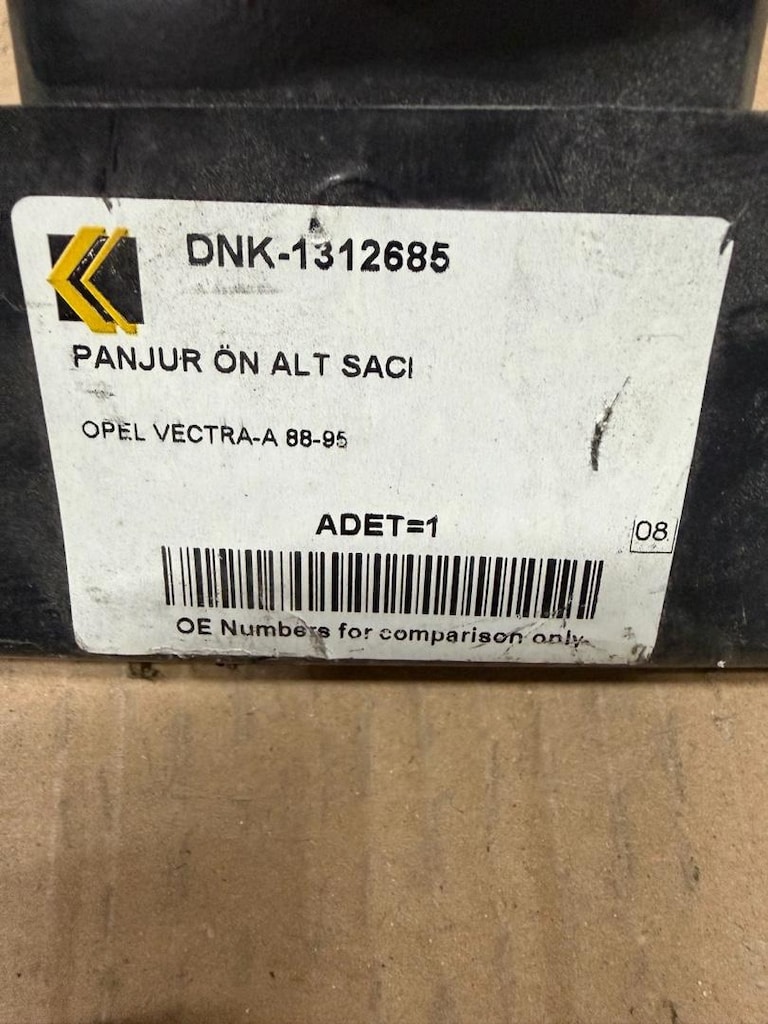 Opel vectra A ön panjur bıyık sacı sıfır ithal ürün 1312685 - 3