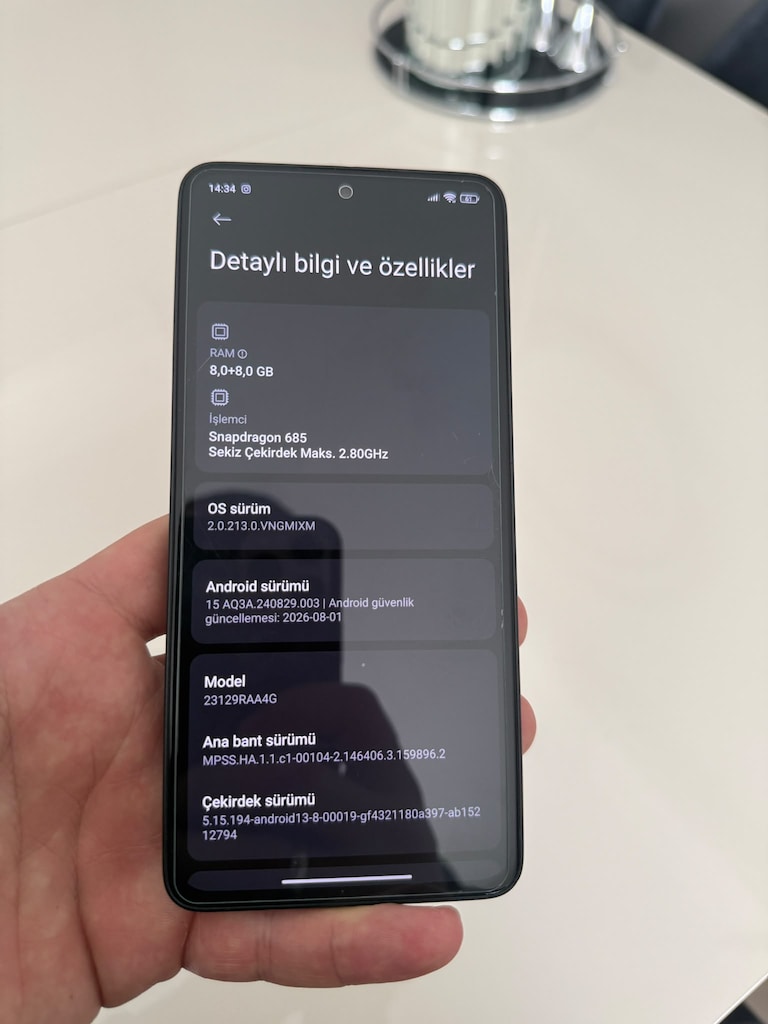 Note 13 8+8ram 256gb KAYITLI - 6