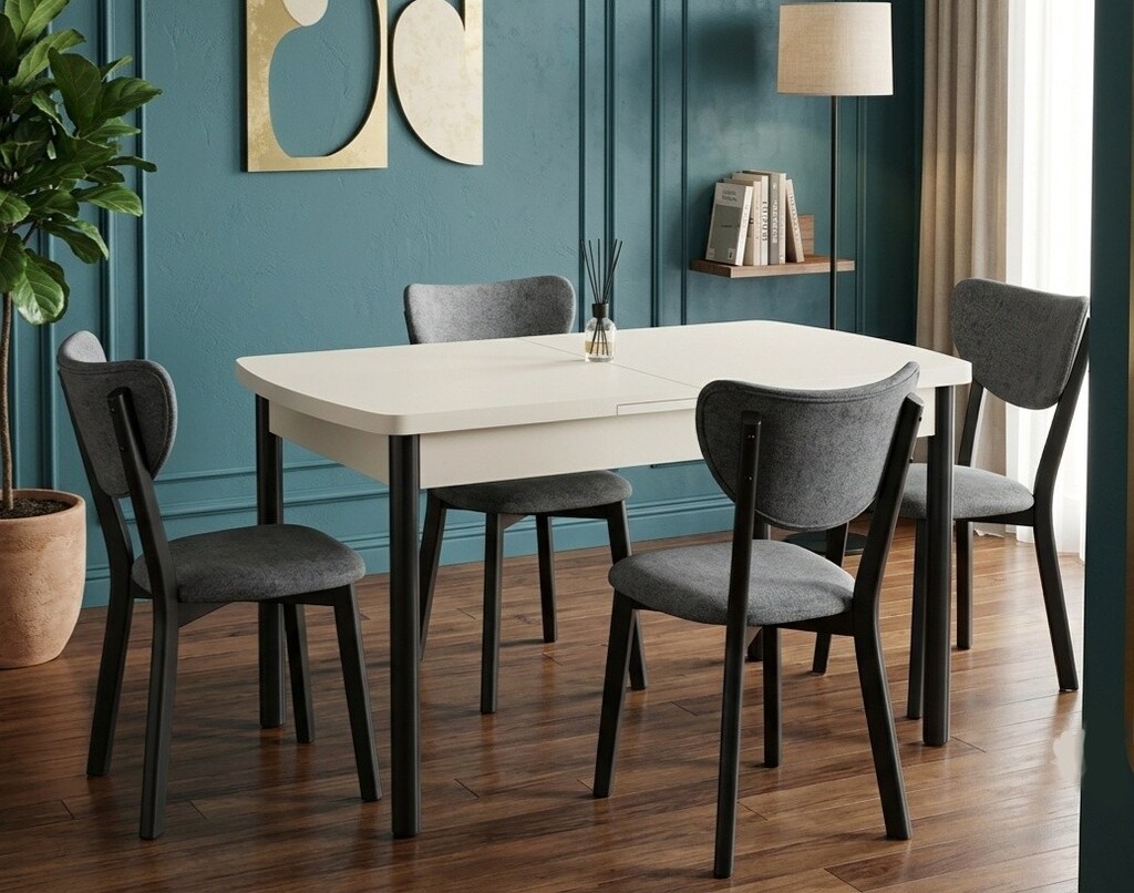 Salon Masa Sandalye Takımı, Mutfak Masa Sandalye Takımı, Açılır Kapanr - 20