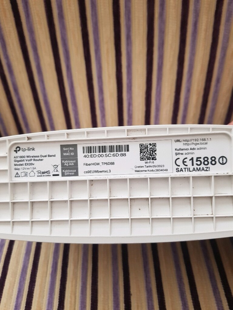 TP LİNK ex20v 5Ghz FİBER Modem Router - 3