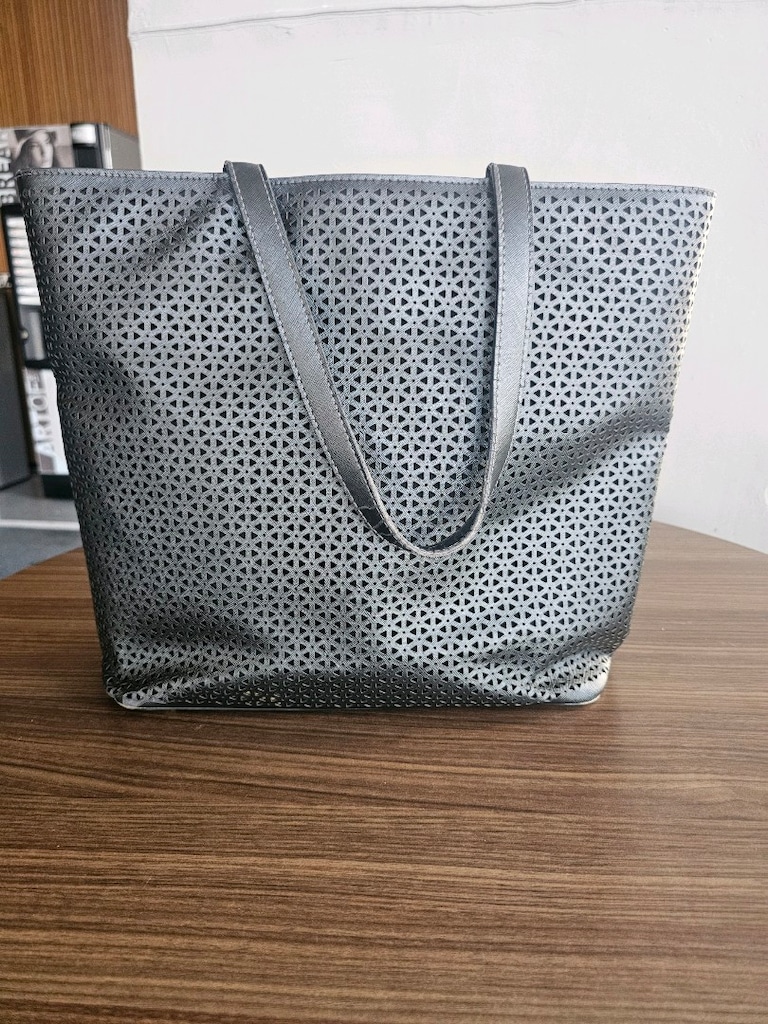 Beymen Siyah Lazer Kesim Shopper Tote Çanta — Orijinal | Ankara Elden - 4