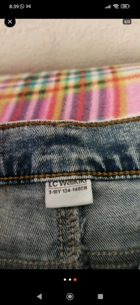 11-12 yaş sıfır kot pantolon - 2