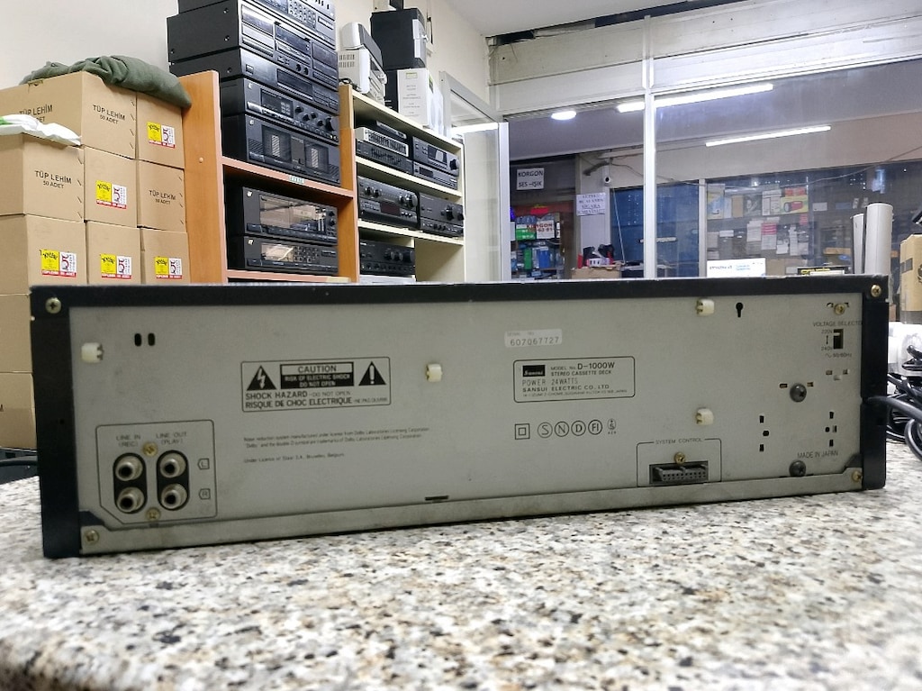 sansui d-1000w çift kaset deck.. - 8