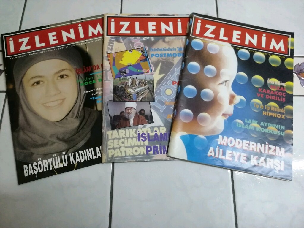 İZLENİM Aylık Dergi 1993 /1994, Sayı :11,12,13 (3'lü paket) - 2