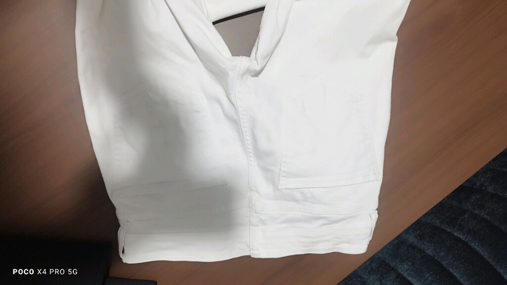 #Zara  likralı jeans pantolon.Düğme pas lekeleri var. - 3