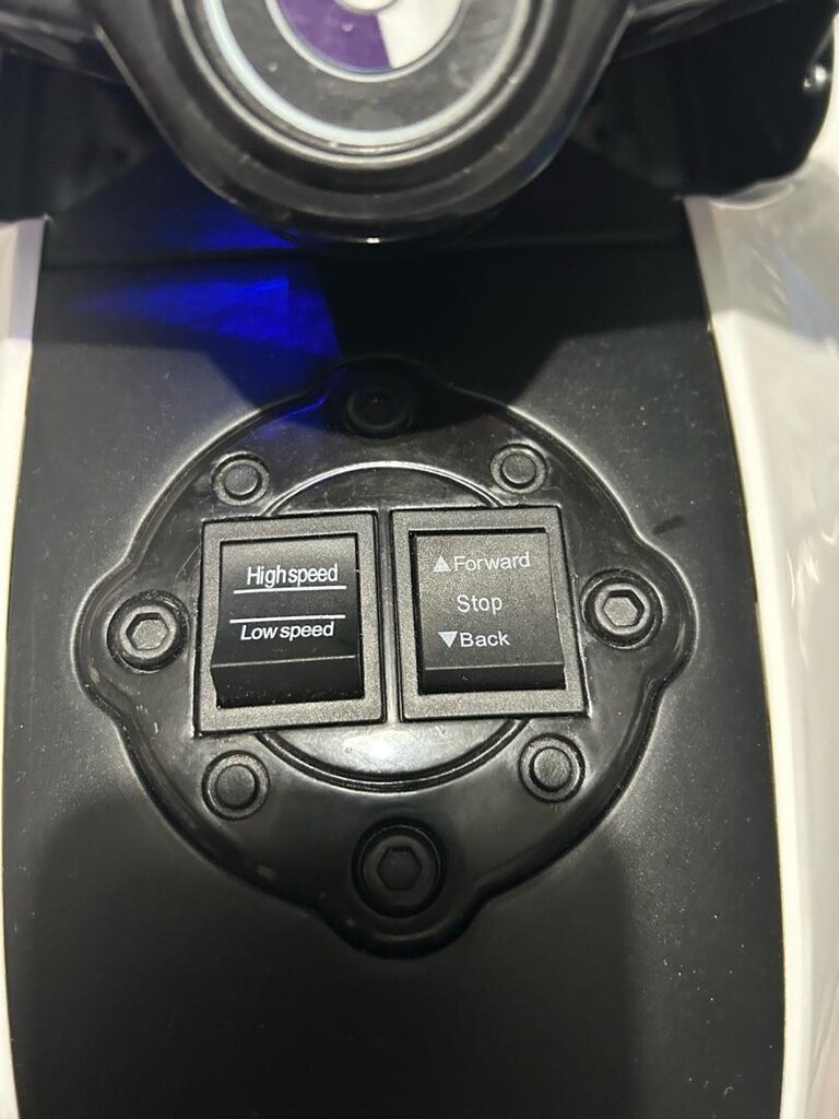 12V akülü motorsiklet (beyaz) - 6