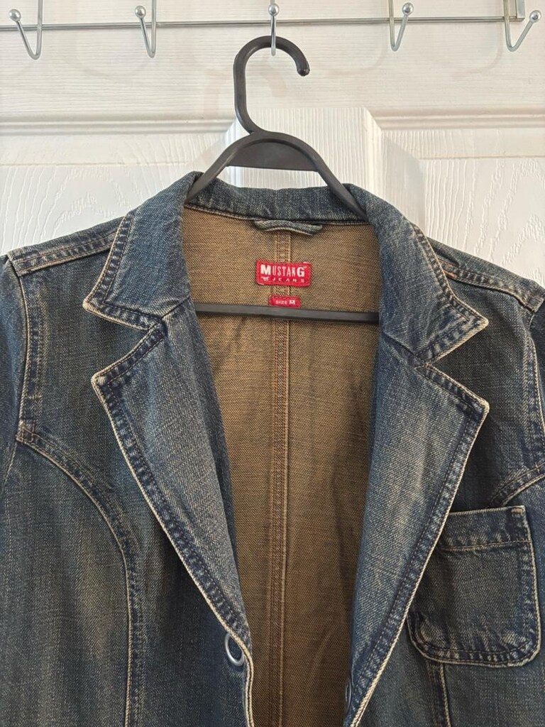 Orijinal Mustang kadın denim ceket M beden - 4