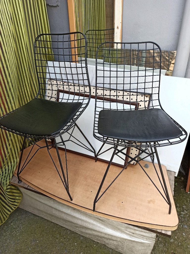 masa katlanır 60*60*50 cm ve metal 2 âdet sandalye - 8