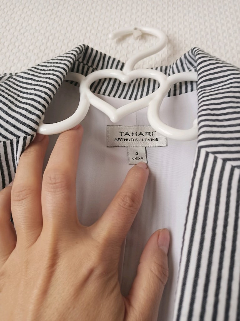 Çizgili blazer ceket - 3