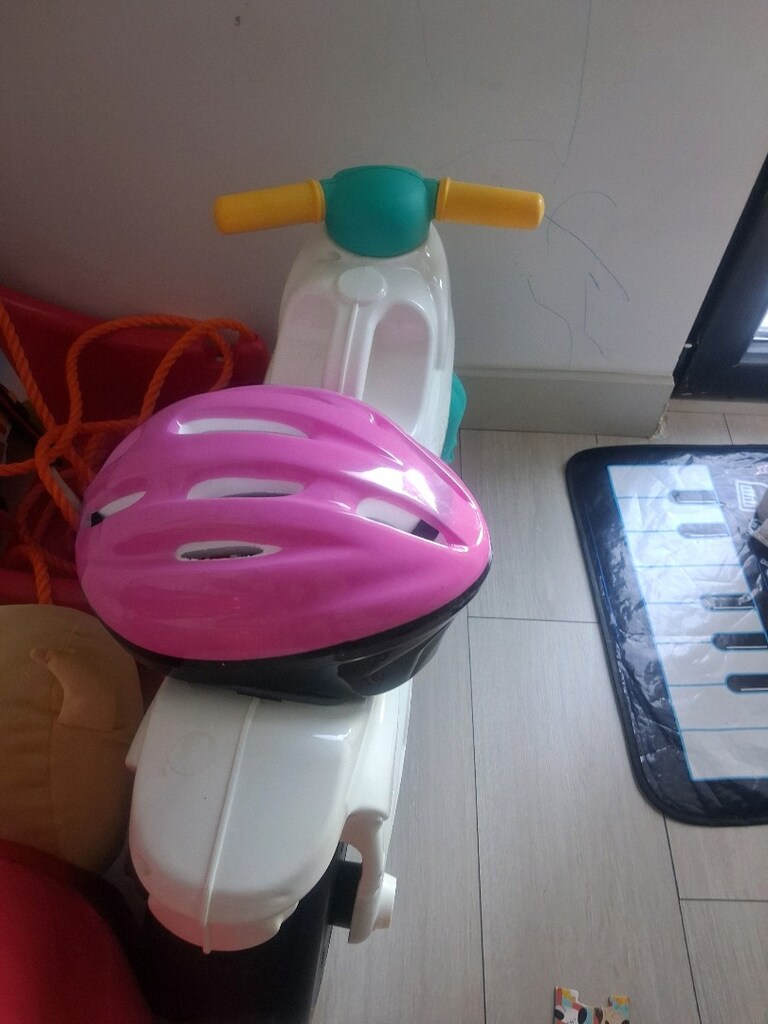 dolu Marka ilk motorum denge oyuncağı başlangıç + kask - 7