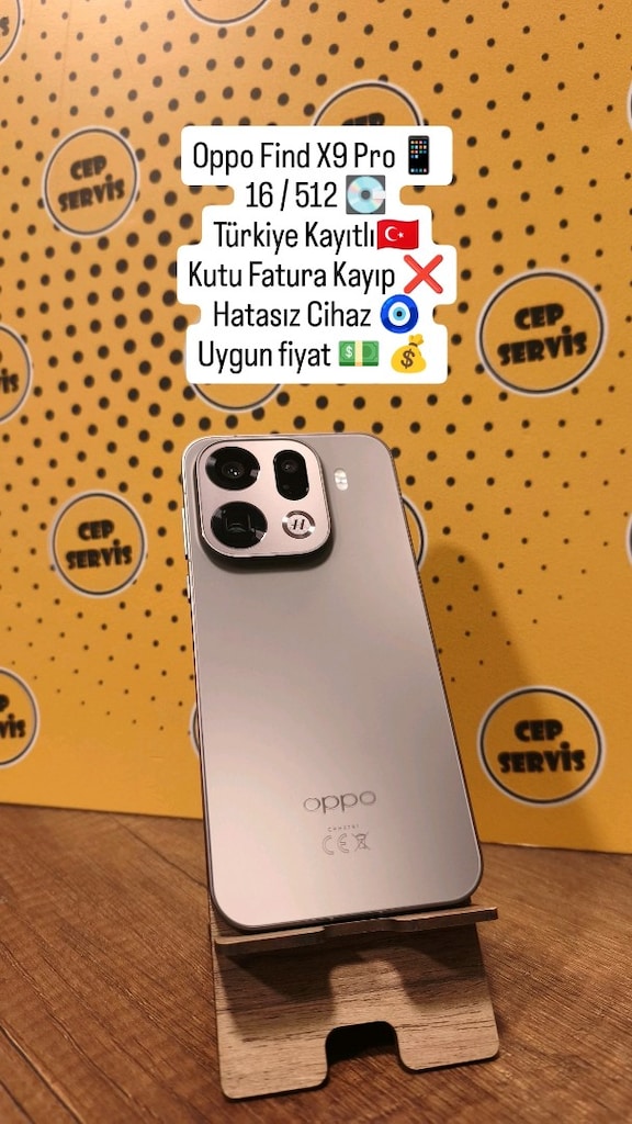 Oppo Find X9 Pro 16/512 Türkiye Cihazı Kutu Fatura yok Hatasız Cihaz - 2
