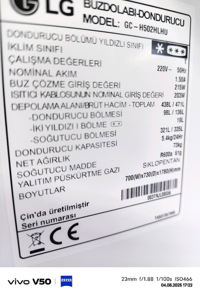 LG buzdolabı 2026 11.aya kadar garantisi devam ediyor 470lt - 3