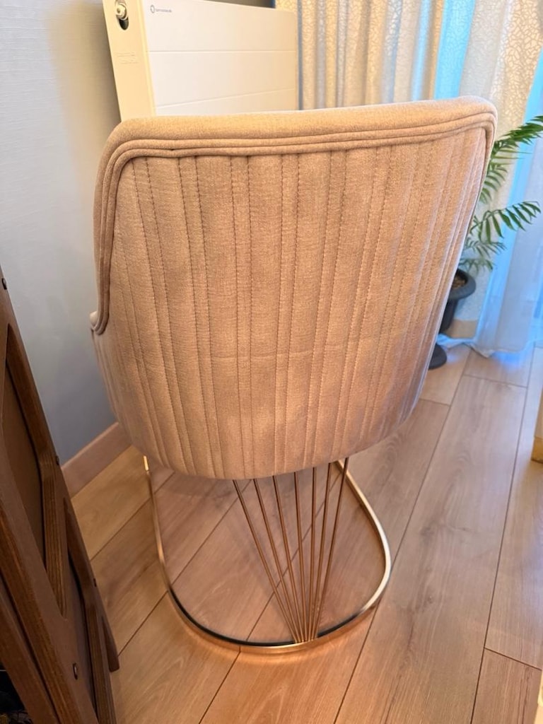 6 Adet Gold Ayaklı Modern Yemek Sandalyesi - 3