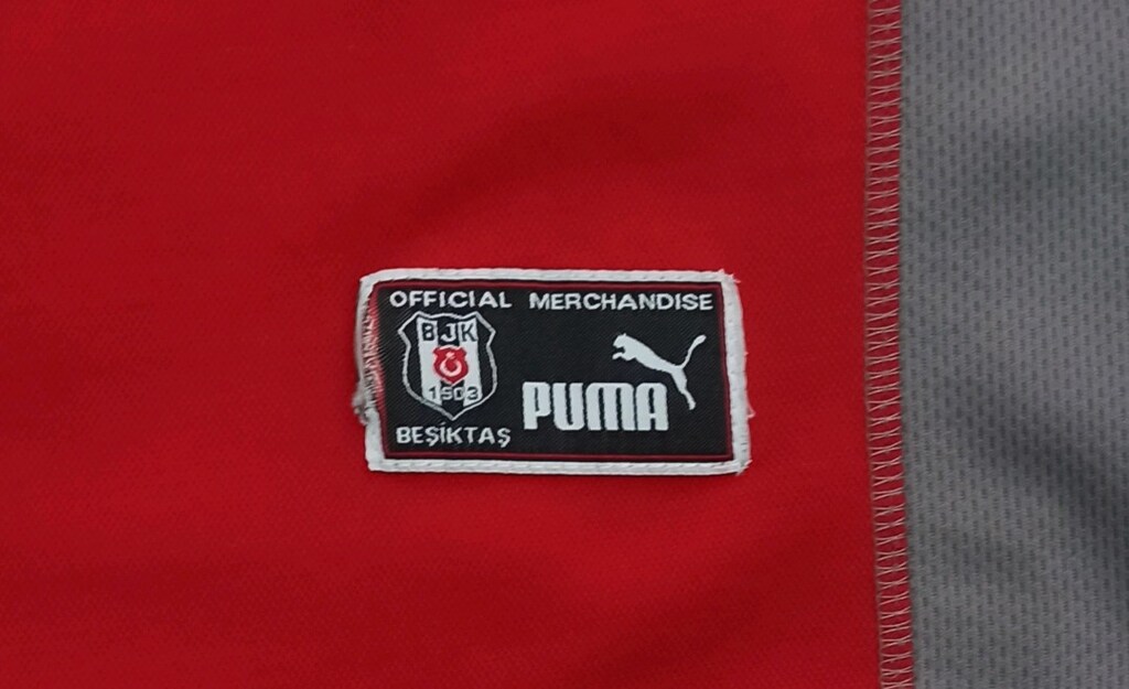 2002-2003 Zago Orijinal Beşiktaş 100. Yıl Deplasman Forma Puma Kırmızı - 5