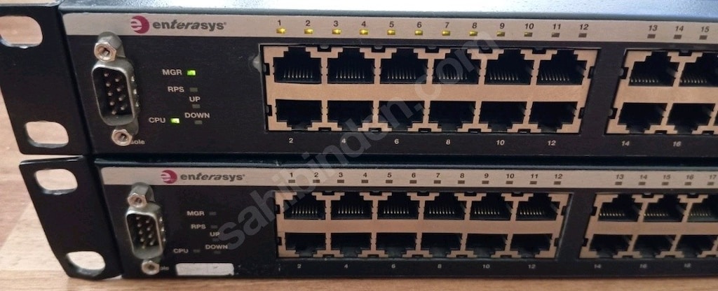 Poe switch enterasys c3k122-24p poe switch sfp ile birlikte - 7
