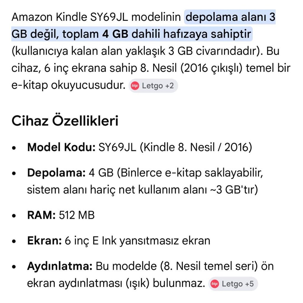 Amazon Kindle Touch 8.Nesil SY69JL - 10