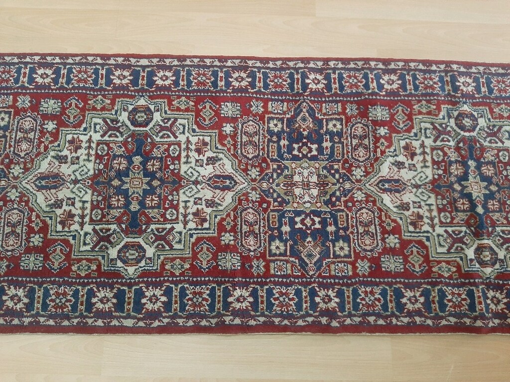 Antika uzun Yün Halı genişliği 73cm / 300cm uzunluğu Sıfır gibi - 3