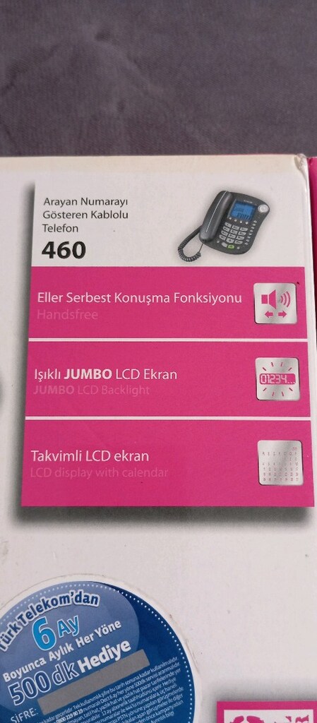 alfacom multitek 460 sekreter telefonu numara gösteren sıfır kullanılm - 4