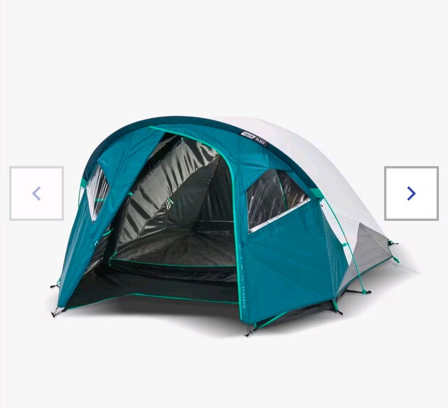 Decathlon Fresh Black Çadır ve Nurgaz Ateş Çukuru (İKİLİ FİYAT)