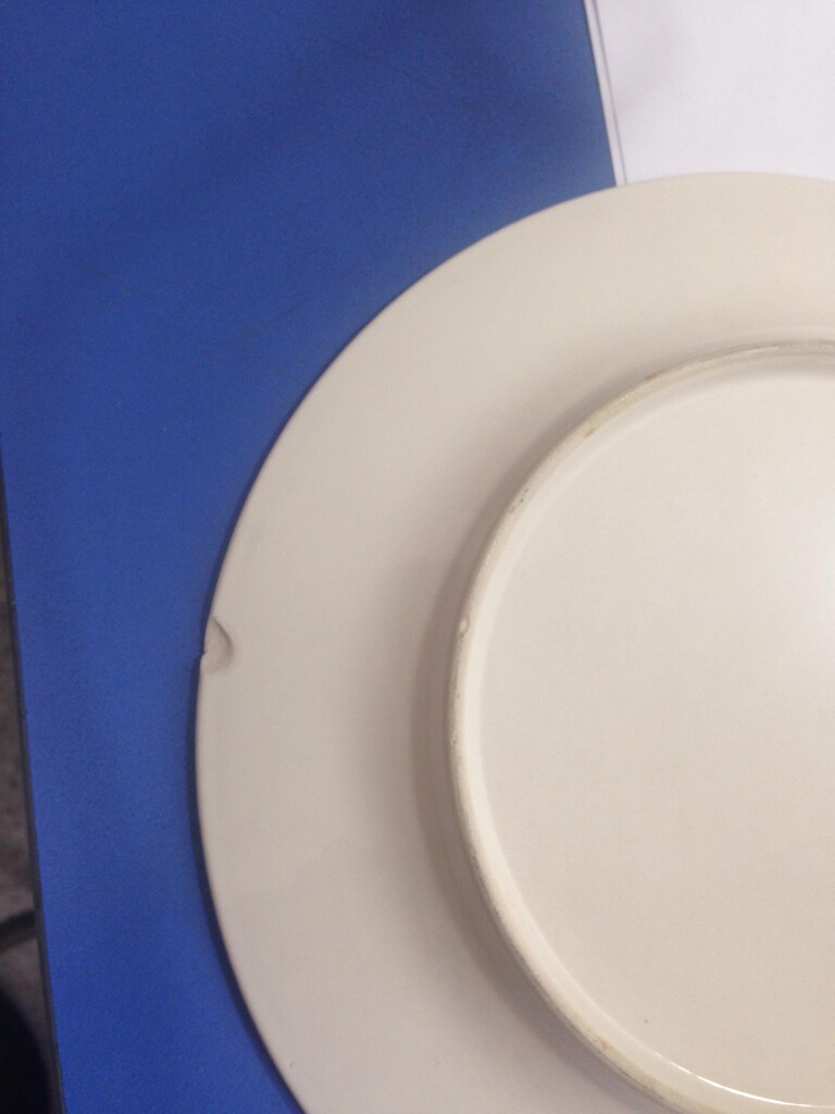 PORSELEN TABAK SETİ 6 ADET BEYAZ RENKLİ 26x26x2cm - 5