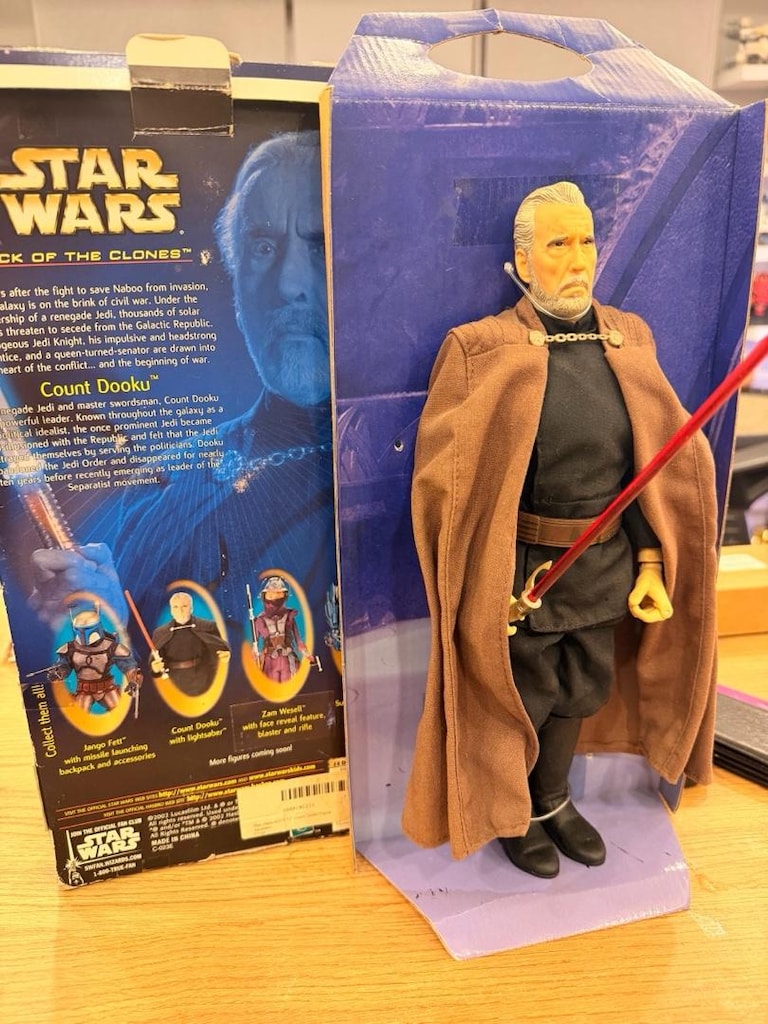 hasbro 2002 star wars count dooku 1/6 figür - 4