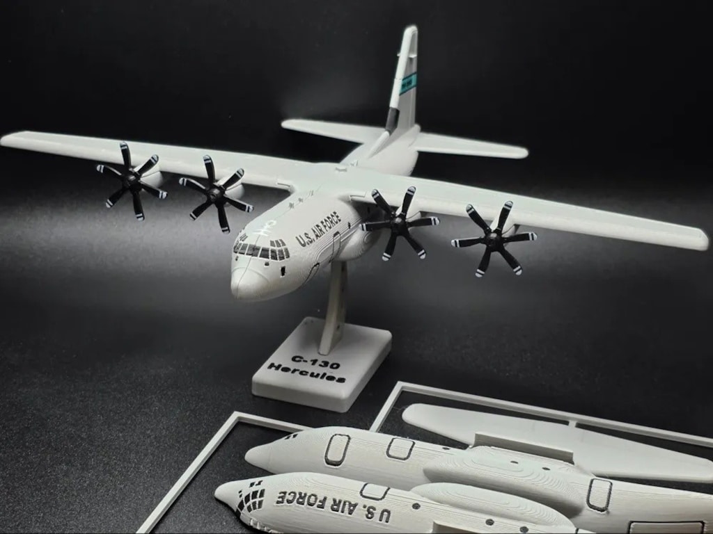 C-130 Hercules 3D Baskı Maket Kiti – Kendin Monte Et (DIY) - 2