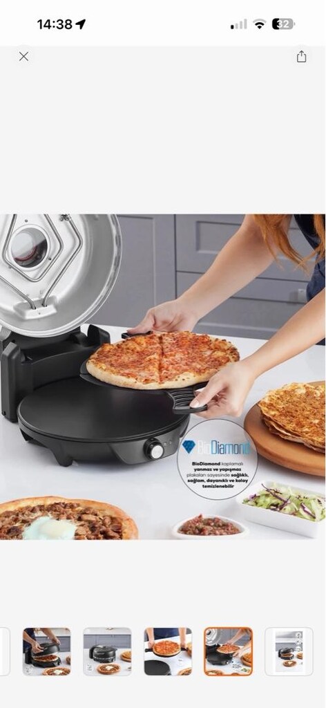 Karaca Gastro 10 in 1 Pizza ve Tandır Ekmeği Makinesi Biodiamond - 2
