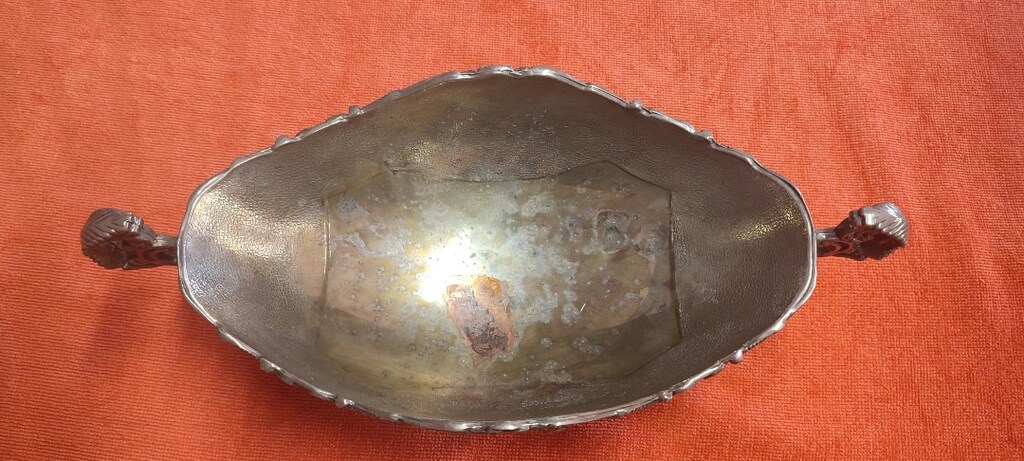 gümüş kaplama bakır kase - 3