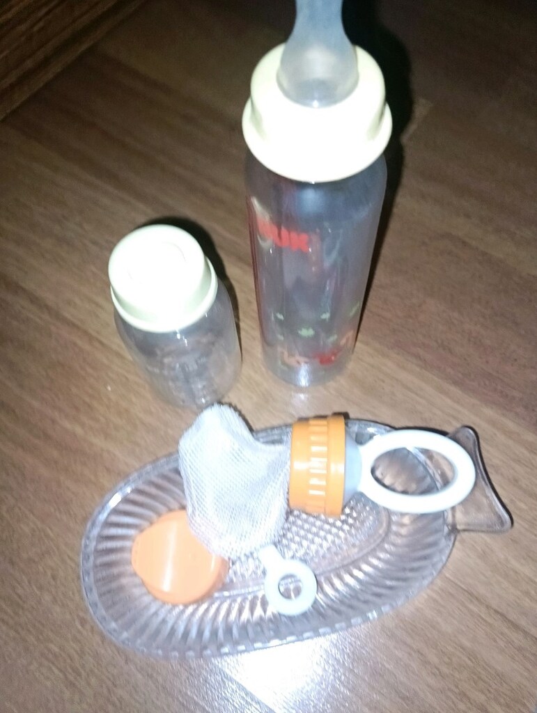NUK 230 ML BİBERON- CAM RENDE, YEDEK PLASTİK BİBERON, MEYVE EMZİĞİ - 3
