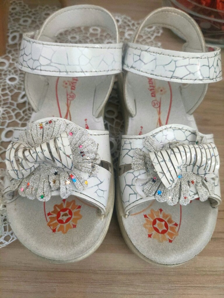 kız çocuk süs detaylı sandalet - 7