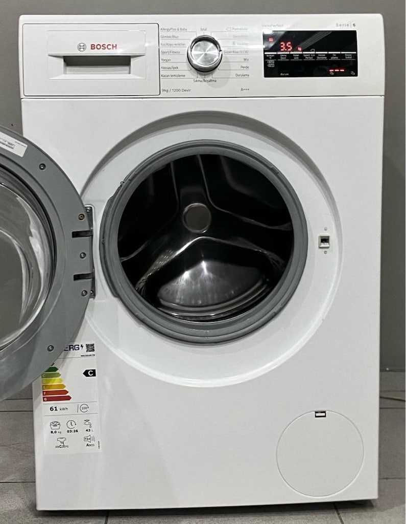 Bosch 9 Kg 1200 Devirli İnverter A+++ Serie 6 Çamaşır Makinesi - 2