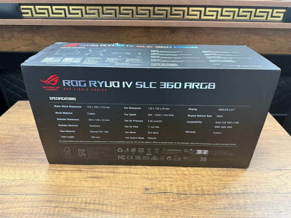 ASUS ROG RYUO IV SLC 360 ARGB 360mm Siyah İşlemci Sıvı Soğutucu - 4