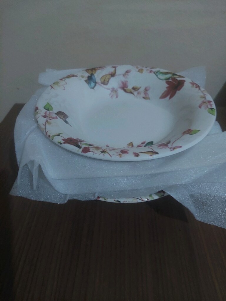 sıfır 6 büyük boy yemek tabağı 6 adet kase - 7