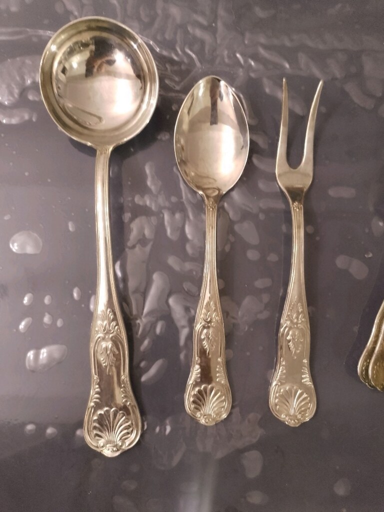 Kaşık Çatal Takımı Gümüş 12 Kişilik 51 Parça - 2