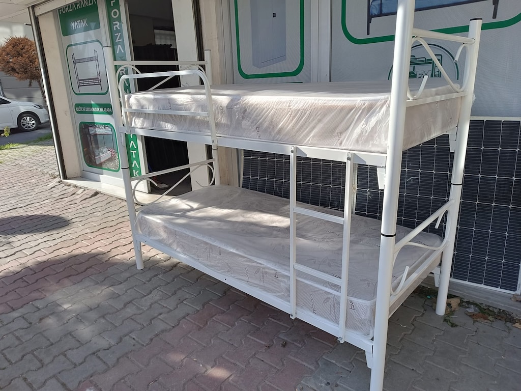 BEYAZ AYRILABİLİR RANZA 2 YATAKLI RANZA - 3